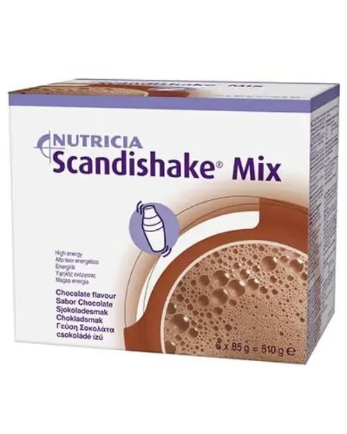 Nutricia Scandishake Mix pulver sjokolade 6x85g v:7107711