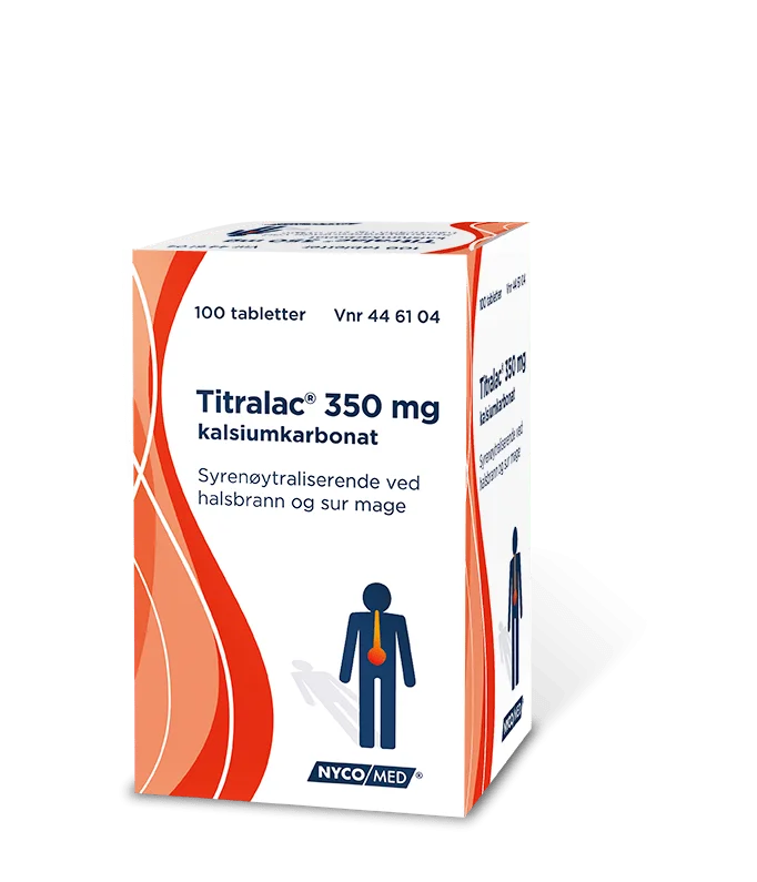 Titralac tabletter 350 mg – 100 stk v:1589609 Titralac tabletter 350 mg – 100 stk v:1589609