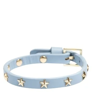 DARK Leather Star Stud Bracelet Mini Light Blue v:1096586