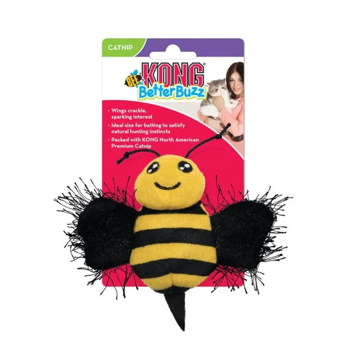 KONG Better Buzz Bee Katteleke Gul 9 x 10 cm v:1934978