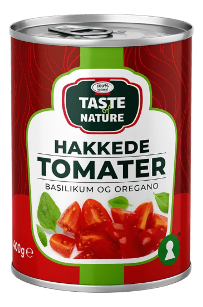 Taste of Nature Hakkede tomater med urter - 400 g. v:8439805