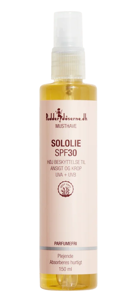 Pudderdåserne Sololje med SPF 30 – 150 ml. v:3817470