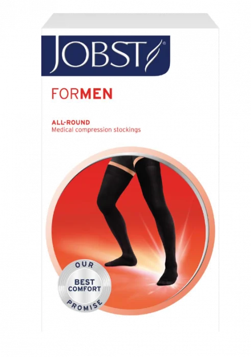 JOBST For Men K2 lår microdot sort L v:6372536