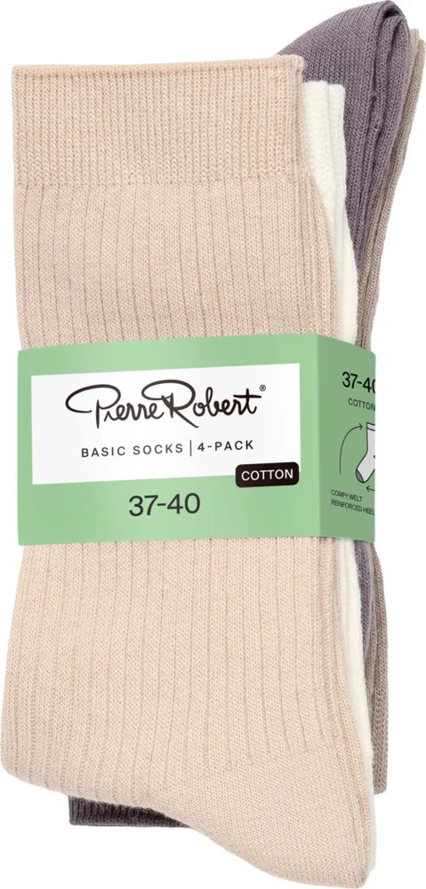 Pierre Robert Basic Socks Cotton X4 Pastel 37-40 v:9403629