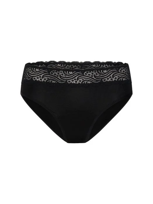 Modibodi Sensual Hi Waist Bikini Moderate-Heavy Black 26/6XL v:3000213