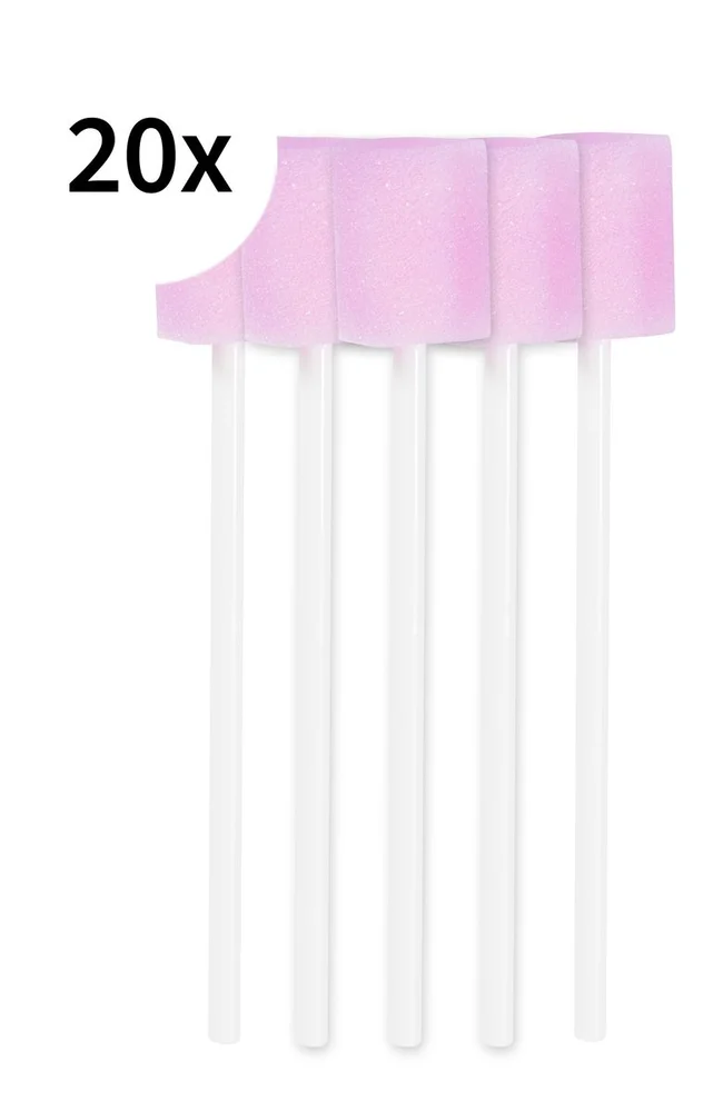 Munnpleiepinne 10 cm m/svamp- 100 stk. v:2731776 Munnpleiepinne 10 cm m/svamp- 100 stk. v:2731776