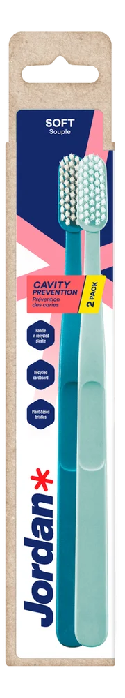 Jordan Clean Smile Care Tannbørste Soft – 2 stk. v:7843930