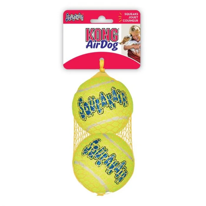 KONG SqueakAir Ball 2 pk Hundeleke Gul L v:6690235