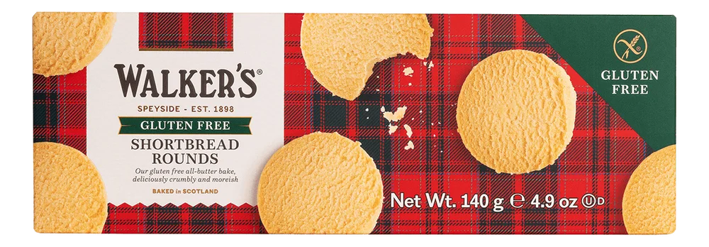 WALKERS Skotske Glutenfri WALKERS Rounds 31% smør – 140 g. v:4997285 WALKERS Skotske Glutenfri WALKERS Rounds 31% smør – 140 g. v:4997285