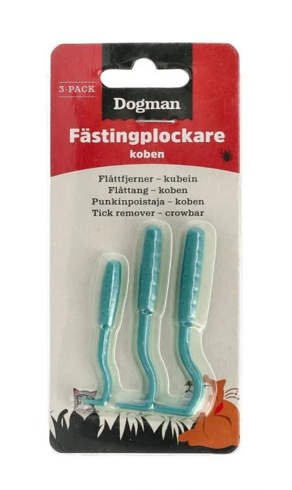 Dogman flåttfjerner koben turkis 3 stk v:2887254