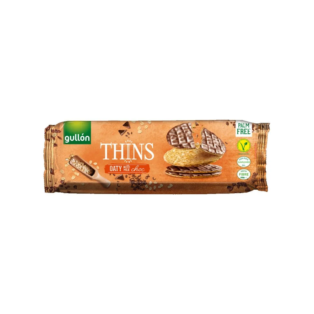 Gullon Oaty Thin Bis melkesjokolade – 150 g v:3978095