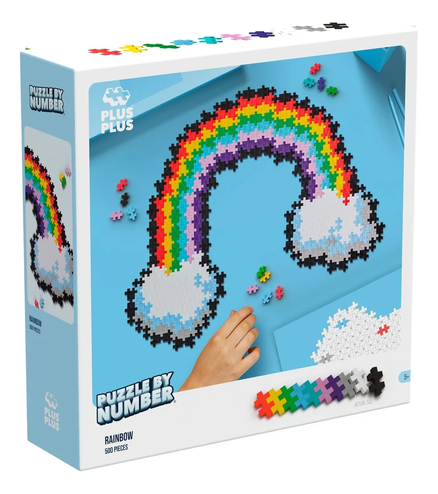 Plus-Plus Puzzle By Number Rainbow – 500 stk. v:9866945