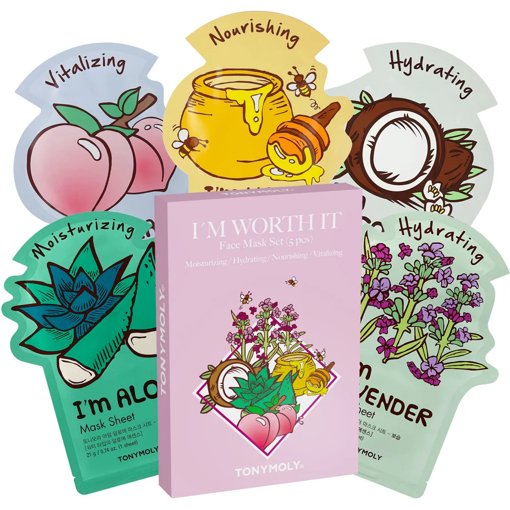 I´m Worth It Face Mask Set, 5-Pack v:7952781 I´m Worth It Face Mask Set, 5-Pack v:7952781