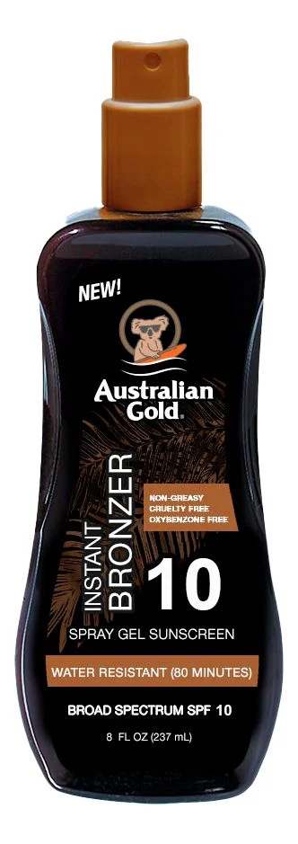 Australian Gold Lotion Sunscreen Spray with bronzer SPF10 – 237 ml. v:9515096 Australian Gold Lotion Sunscreen Spray with bronzer SPF10 – 237 ml. v:9515096