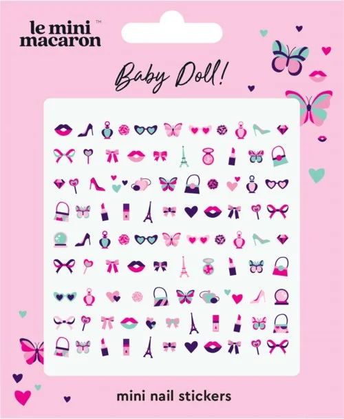 Le Mini Macaron Nail Art Stickers Baby Doll v:5230745