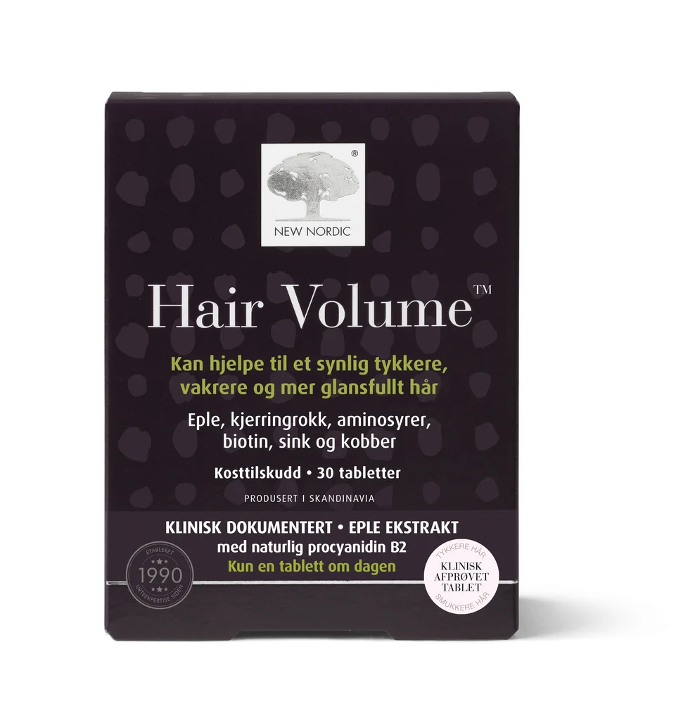 New Nordic Hair Volume – 30 Tabletter v:6113766