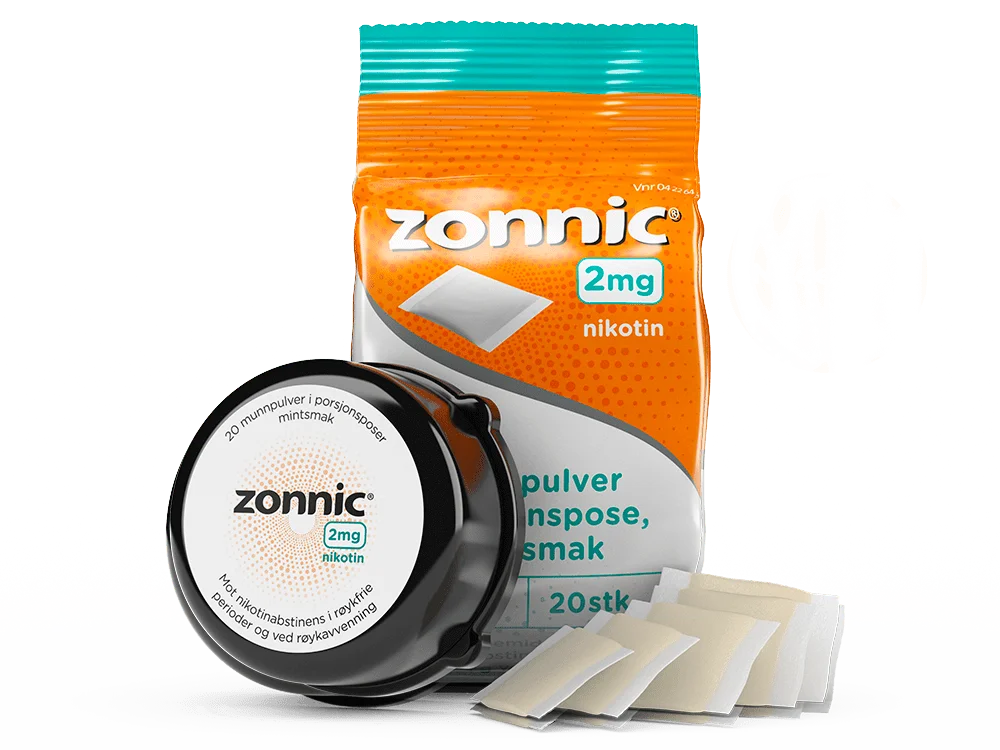 Zonnic munnpulver 2mg mint - 20 poser v:9161389