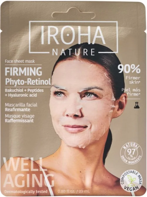 IROHA NATURE Firming Phyto-Retinol Face Sheet Mask v:4111029 IROHA NATURE Firming Phyto-Retinol Face Sheet Mask v:4111029
