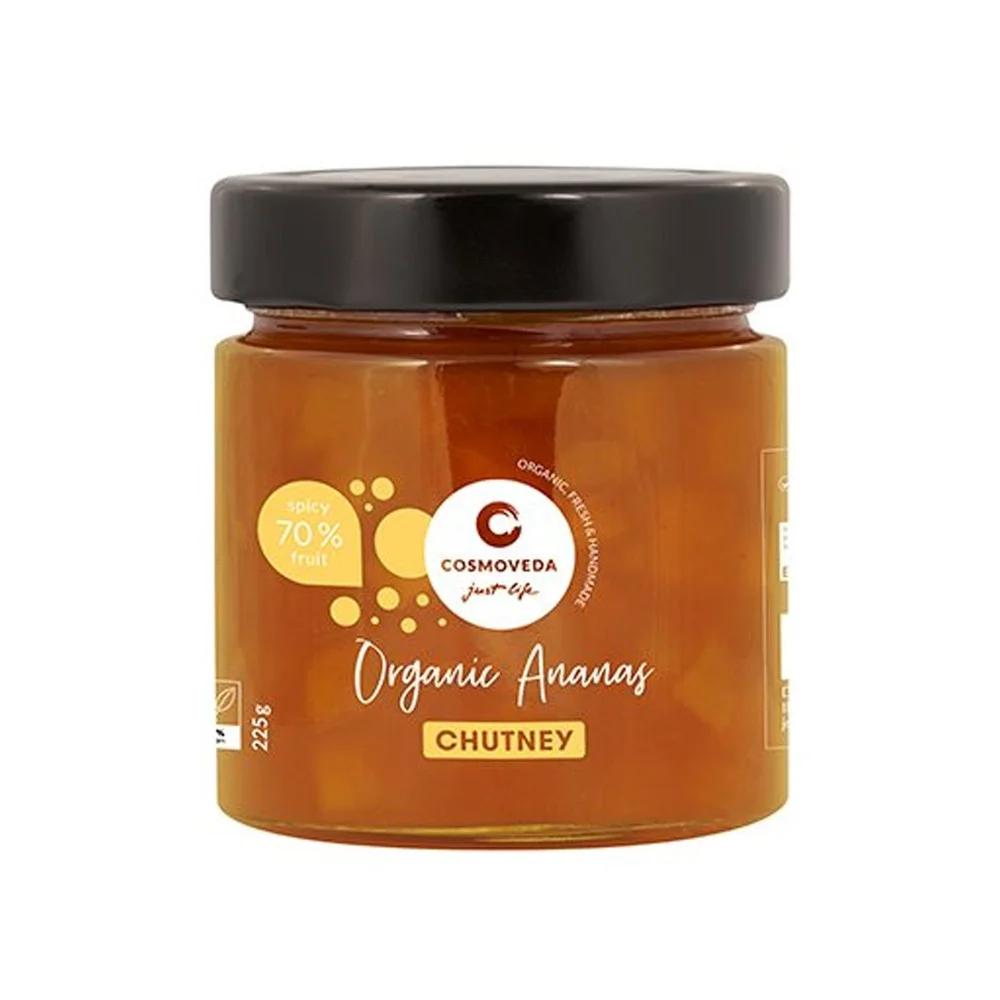 Cosmoveda Ananas Chutney Ø – 225 g v:5040852 Cosmoveda Ananas Chutney Ø – 225 g v:5040852