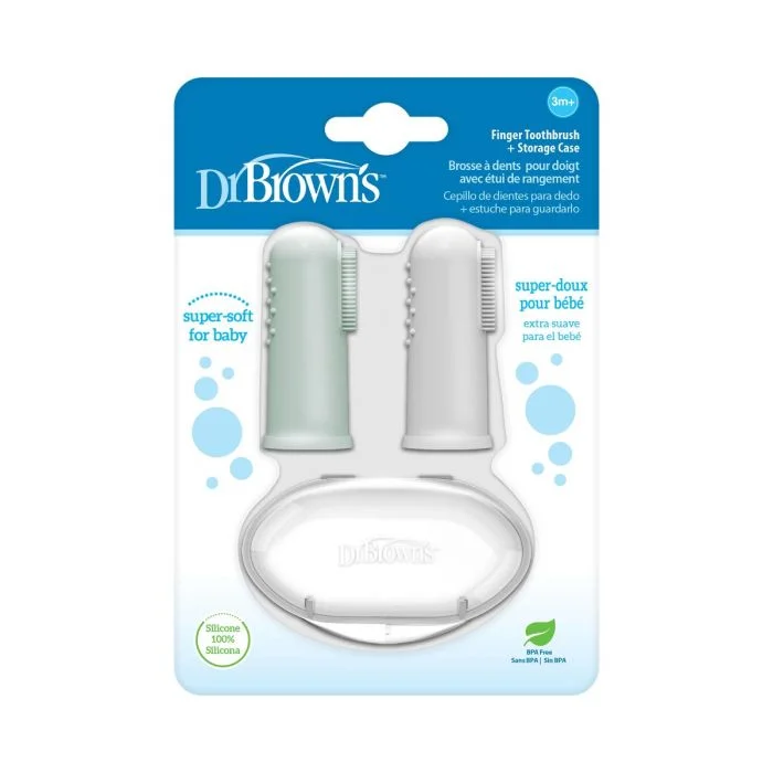 Dr. Brown’s fingertannbørste grå 1 stk v:5017027
