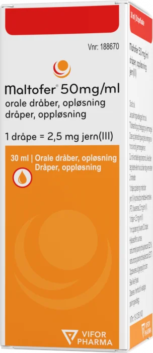 Maltofer dråper 50 mg/ml 30 ML v:6953732 Maltofer dråper 50 mg/ml 30 ML v:6953732