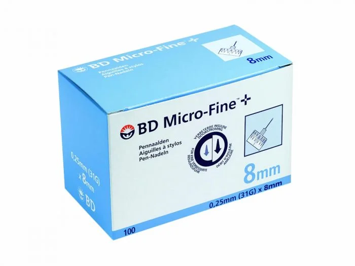 BD Micro-Fine+ Pennekanyler 8mm 31G 100stk v:4409203 BD Micro-Fine+ Pennekanyler 8mm 31G 100stk v:4409203