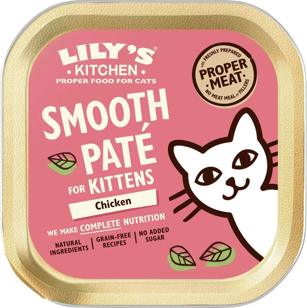 Lily´s Kitchen våtfôr til kattunger, Smooth Paté with Chicken – 85 g. v:4979740 Lily´s Kitchen våtfôr til kattunger, Smooth Paté with Chicken – 85 g. v:4979740