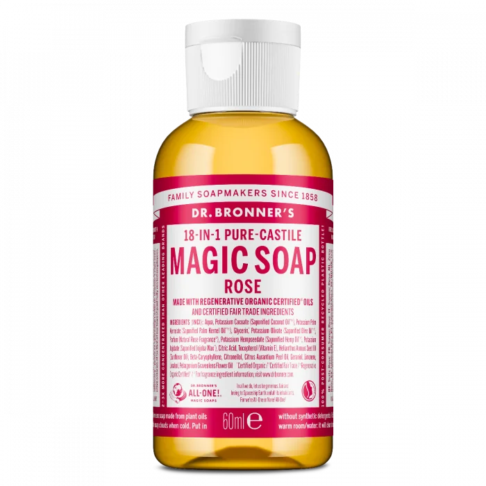 Dr. Bronner’s Magic Soap Rose – flytende såpe med roseduft v:1927650