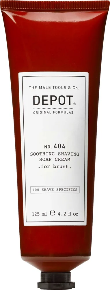 DEPOT MALE TOOLS No. 404 Soothing Shaving Soap Cream For Brush 125 ml v:9342911 DEPOT MALE TOOLS No. 404 Soothing Shaving Soap Cream For Brush 125 ml v:9342911