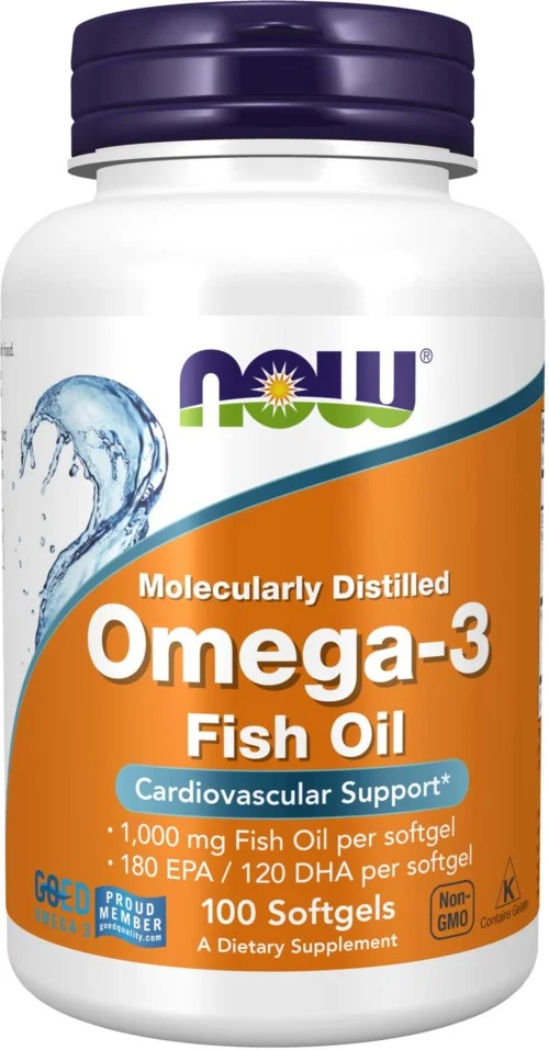 NOW Omega-3 1000 mg 100 stk v:4829927
