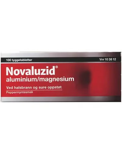 Novaluzid tyggetabletter 100 stk v:7356039 Novaluzid tyggetabletter 100 stk v:7356039