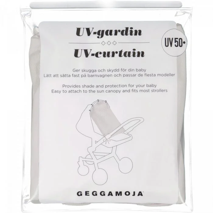 Geggamoja UV Barnevognsgardin UV50+ Offwhite One Size 1 stk v:5886539 Geggamoja UV Barnevognsgardin UV50+ Offwhite One Size 1 stk v:5886539