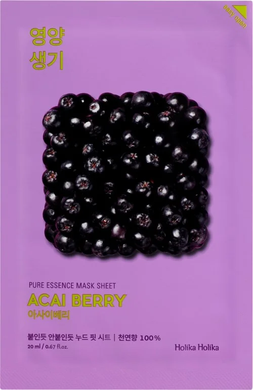 Holika Holika Pure Essence Mask Sheet Acai Berry 20 ml v:4004643 Holika Holika Pure Essence Mask Sheet Acai Berry 20 ml v:4004643