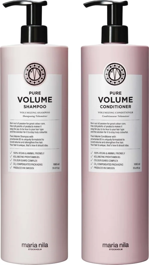 maria nila Pure Volume Bundle Shampoo Bundle Shampoo 1000 ml & Conditioner 1000 ml v:3214056