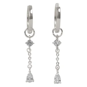 Snö Of Sweden Trinity Chain Pendant Ring Ear Silver Onesize v:8507274