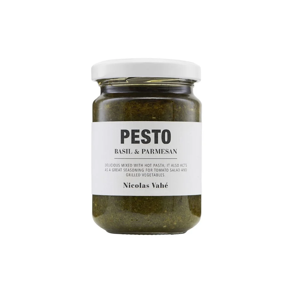 Pesto fra Nicolas Vahé med basilikum og parmesan – 135 g. v:1018336 Pesto fra Nicolas Vahé med basilikum og parmesan – 135 g. v:1018336