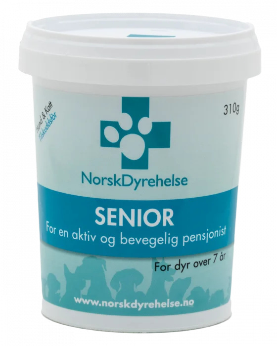 Norsk Dyrehelse Senior fôrtilskudd hund og katt 310 g v:3309565