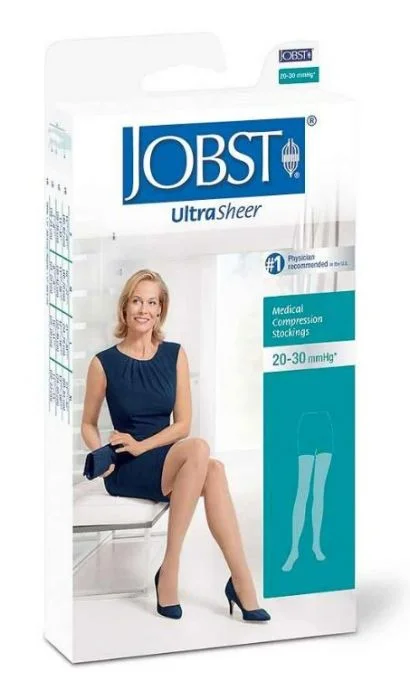 Jobst Ultra Sheer K2 lårstrømpe sort str L 1 par v:6962232
