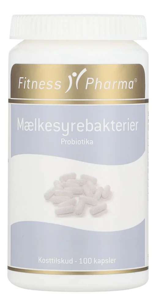 Fitness Pharma Melkesyrebakterier Probiotika – 100 kaps. v:9566859 Fitness Pharma Melkesyrebakterier Probiotika – 100 kaps. v:9566859