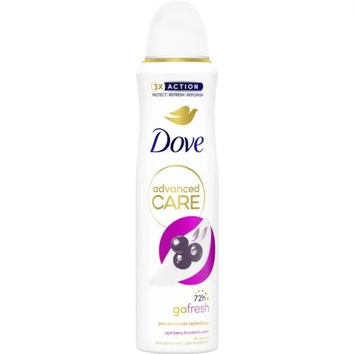 Dove 72h Advanced Care Go Fresh Acai & Water Lily Spray 150 ml v:4828061