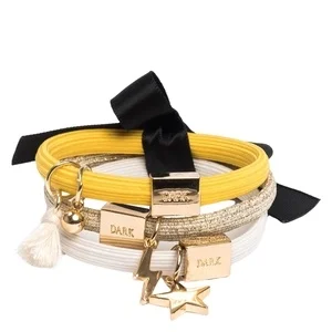 DARK Hair Ties Hair Ties Charm Combo Yellow 3pcs v:7440155 DARK Hair Ties Hair Ties Charm Combo Yellow 3pcs v:7440155