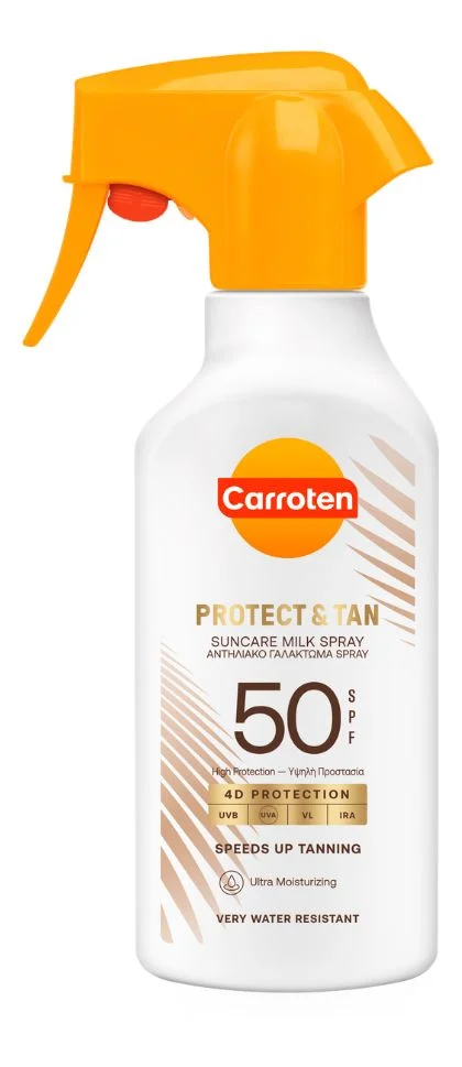 Carroten Protect & Tan Milk Trigger SPF50 – 270 ml. v:9607577 Carroten Protect & Tan Milk Trigger SPF50 – 270 ml. v:9607577