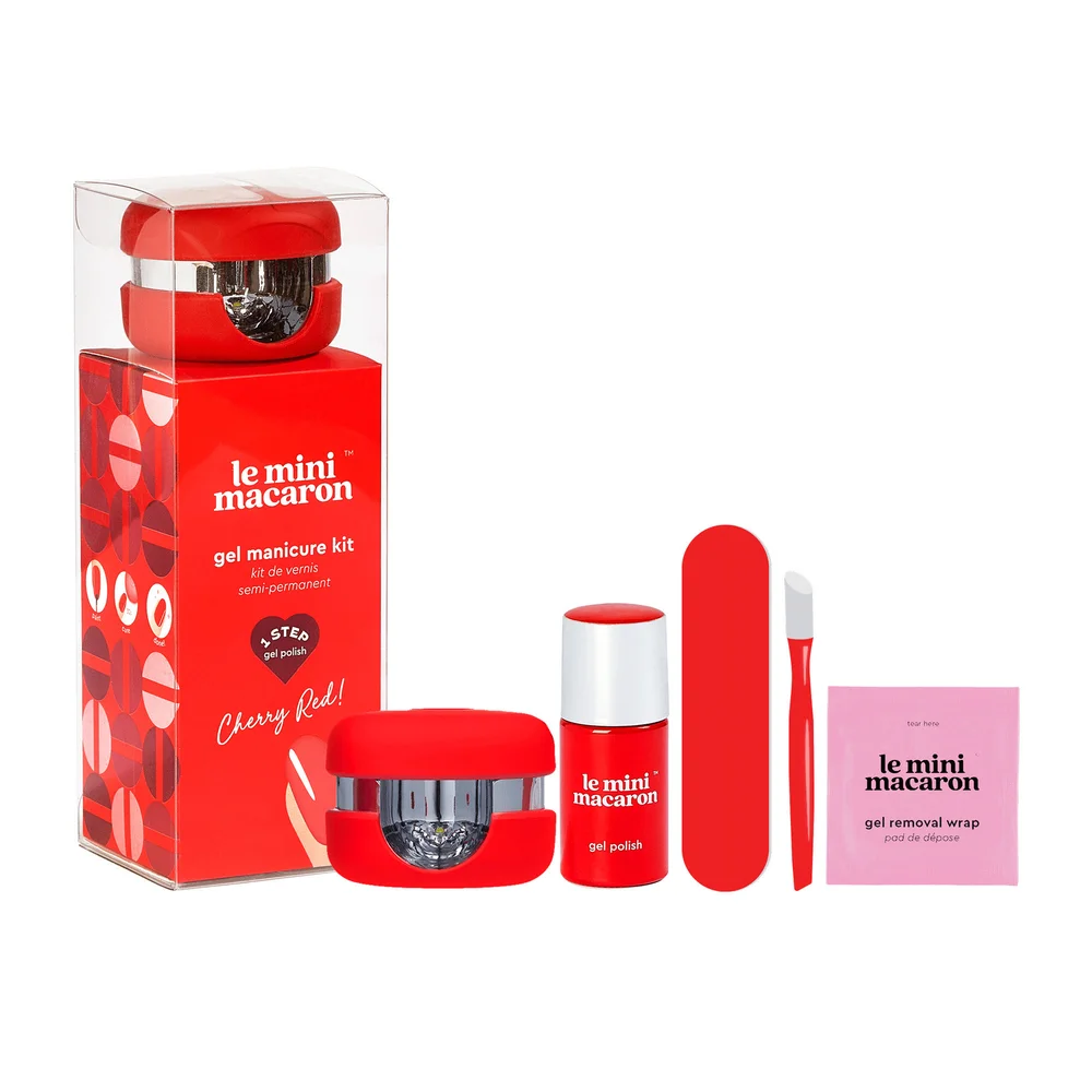 Le Mini Macaron Manicure Kit Cherry Red v:8604451