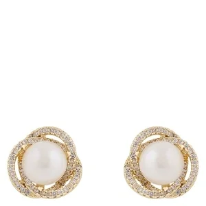 Snö Of Sweden Mayfair Pearl Earring Gold/White v:1216325