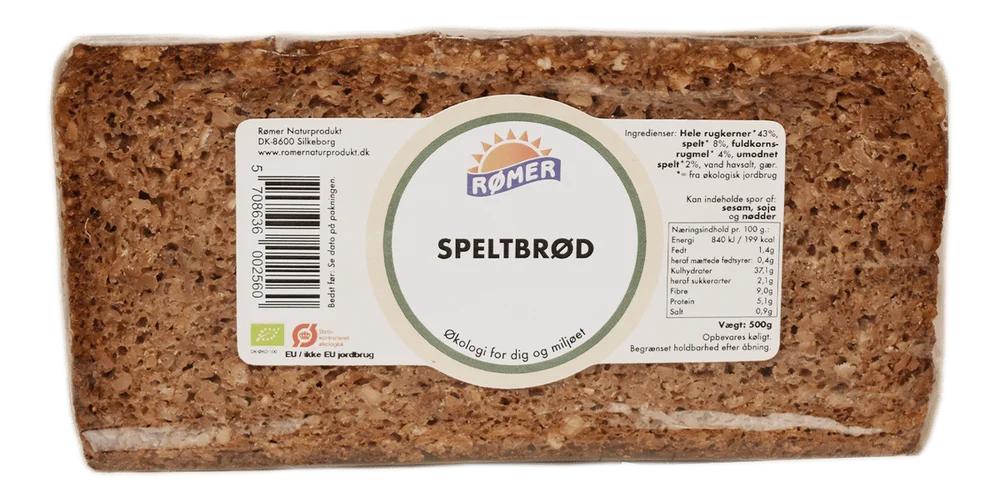 Rømer Natur Produkt Speltbrød Ø – 500 g. v:5826729 Rømer Natur Produkt Speltbrød Ø – 500 g. v:5826729