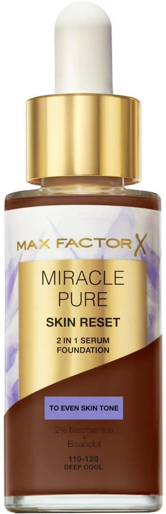 Max Factor Miracle Pure Miracle Pure Skin Reset 2 In 1 Serum Foundatio 120 Deep Cool v:6967776