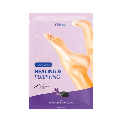 Stay Well Healing & Purifying Foot Mask Charcoal v:6232486