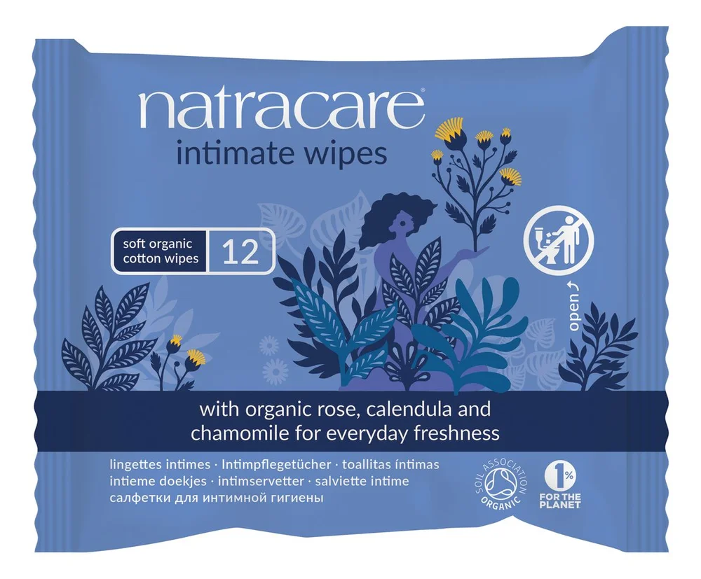 Natracare våtservietter intim hygiejne Ø – 12 stk. v:5082988