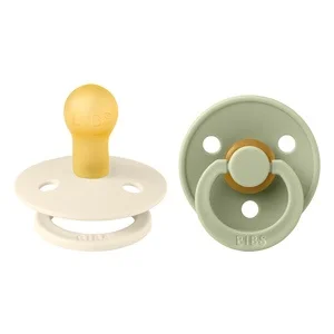 BIBS Pacifier Colour Latex Ivory/Sage Size 1 2pcs v:1742902