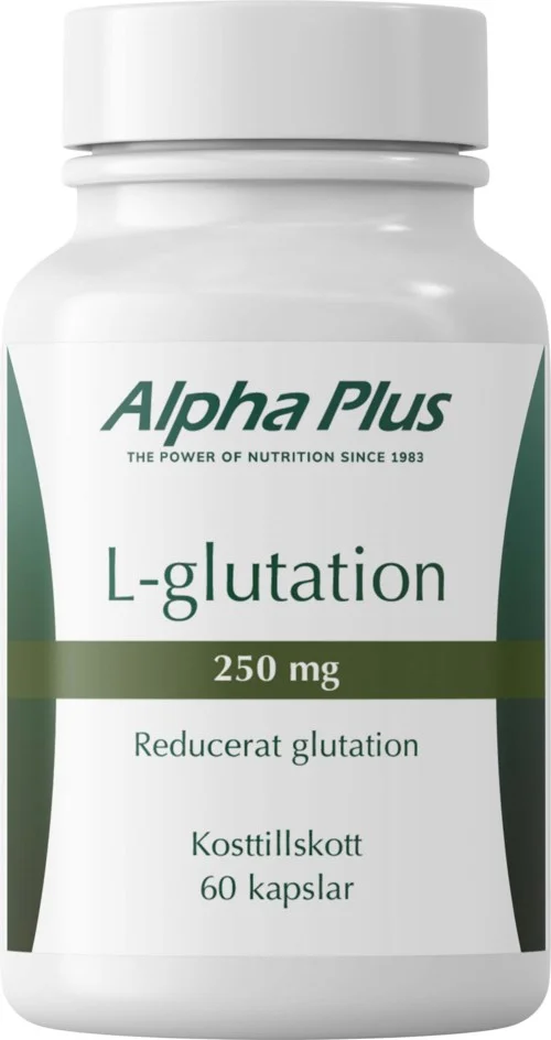 Alpha Plus L-glutation 250 mg 60 stk v:5350484